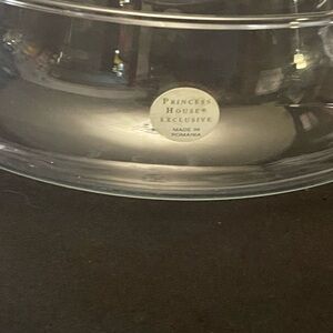 Princess House Clear Glass Serving Bowl - Transparent